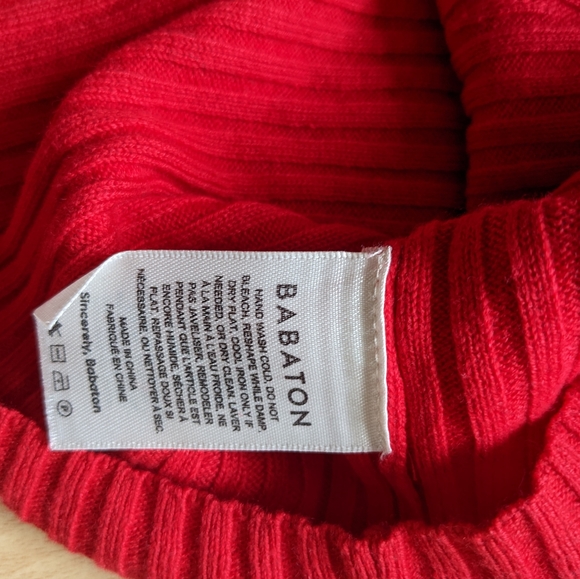 Aritzia Babaton NATHANIEL Red Sweater - Picture 5 of 6